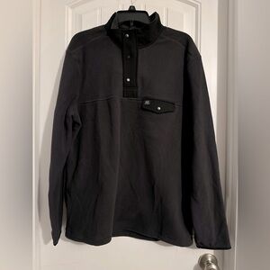 Cool Realtree men's size L black polar fleece 1/4 zip sweatshirt